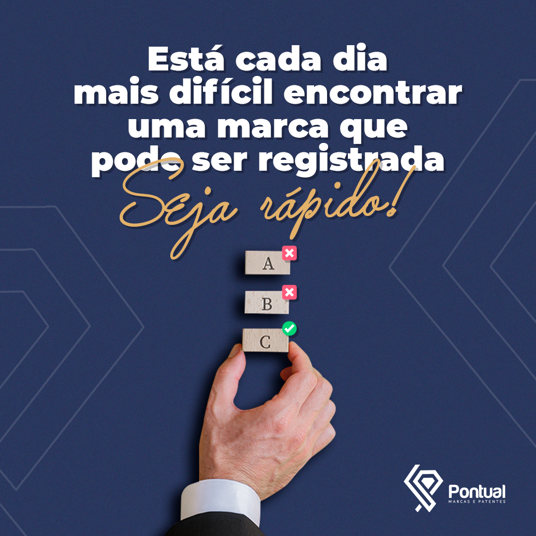 Está cada dia mais difícil encontrar uma marca que pode ser registrada | Seja rápido!