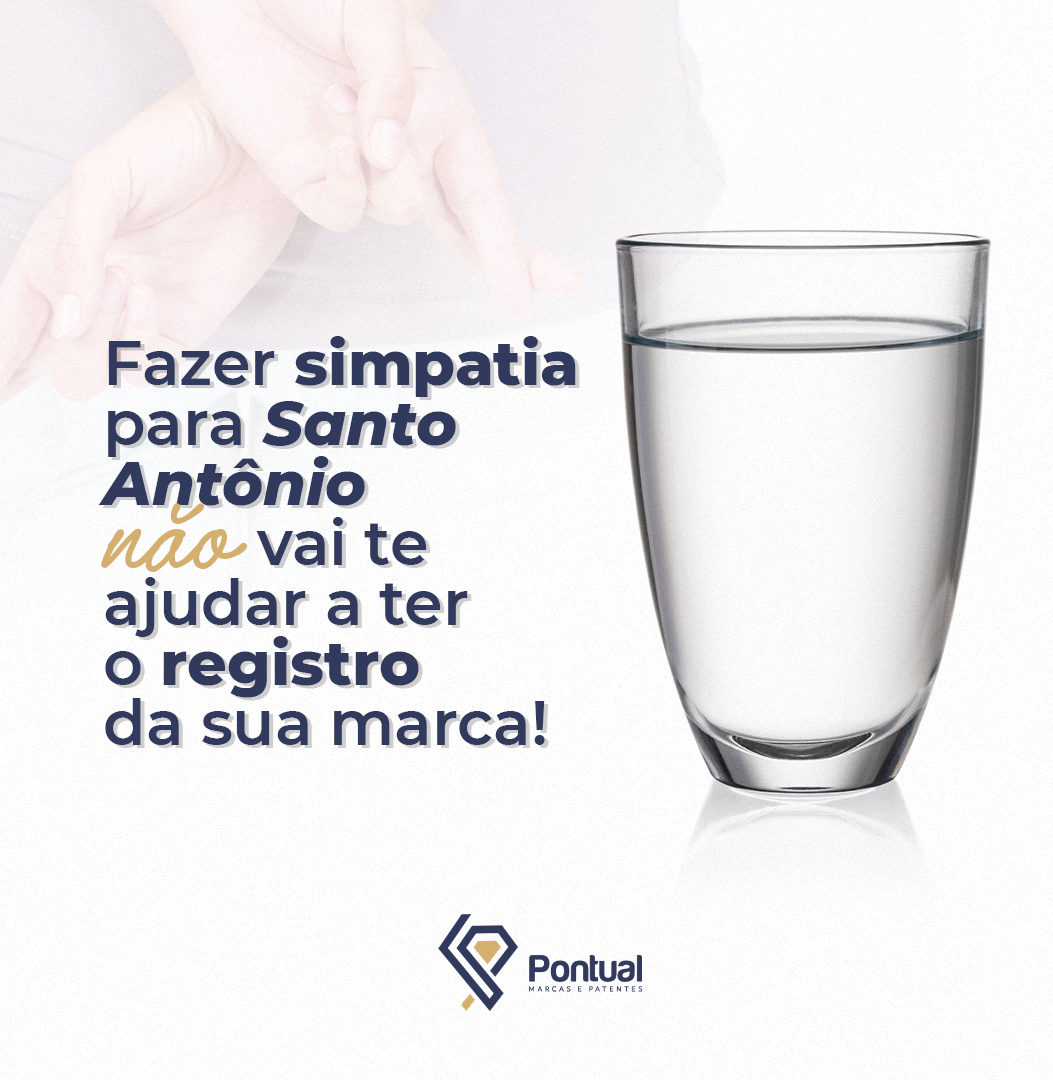Fazer simpatia para Santo Antônio não vai ajudar a ter o registro da sua marca
