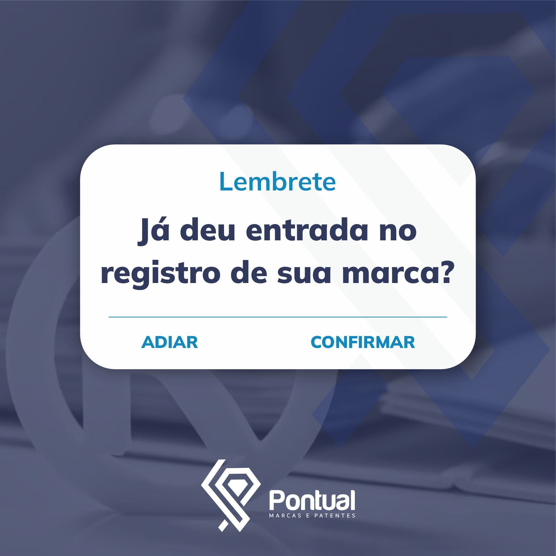 Já deu entrada no registro da sua marca?