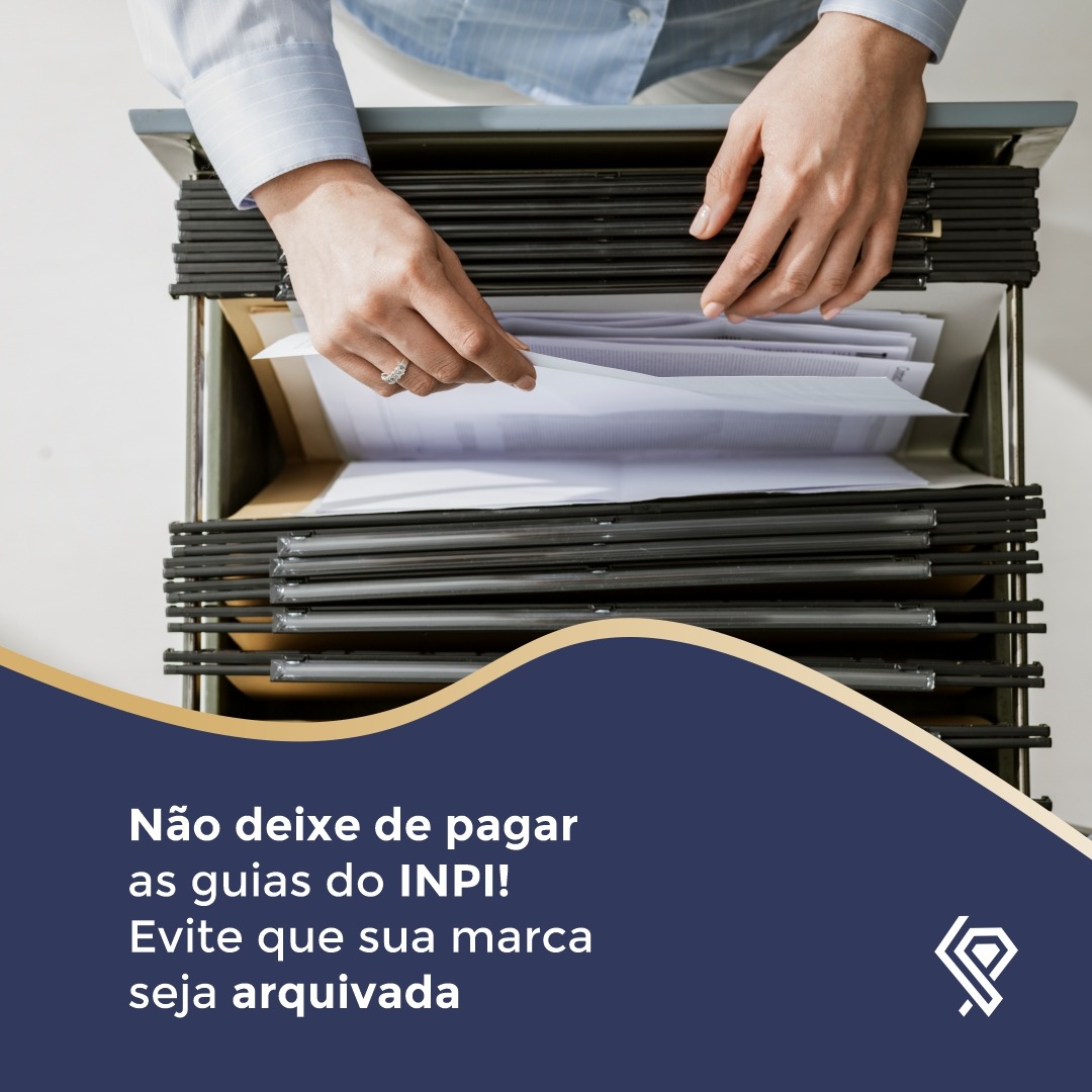 Não deixe de pagar as guias do INPI!