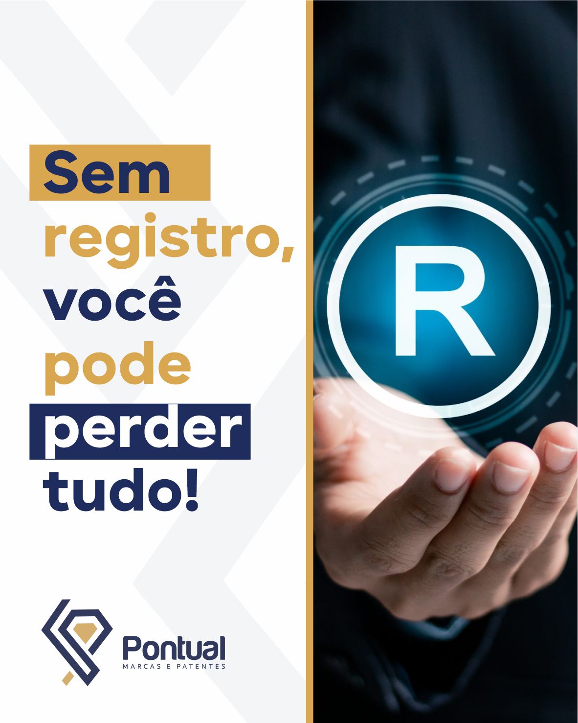 Sem registro, você pode perder tudo!