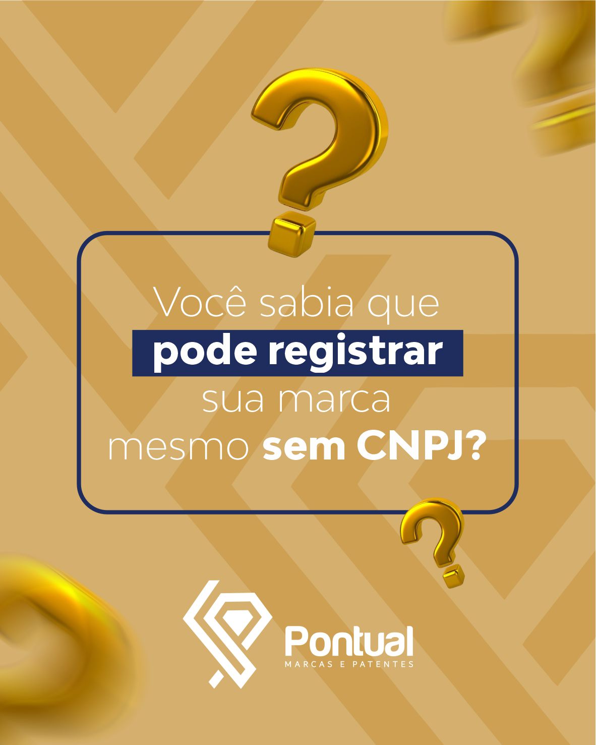 Você sabia que pode registrar sua marca mesmo sem CNPJ?