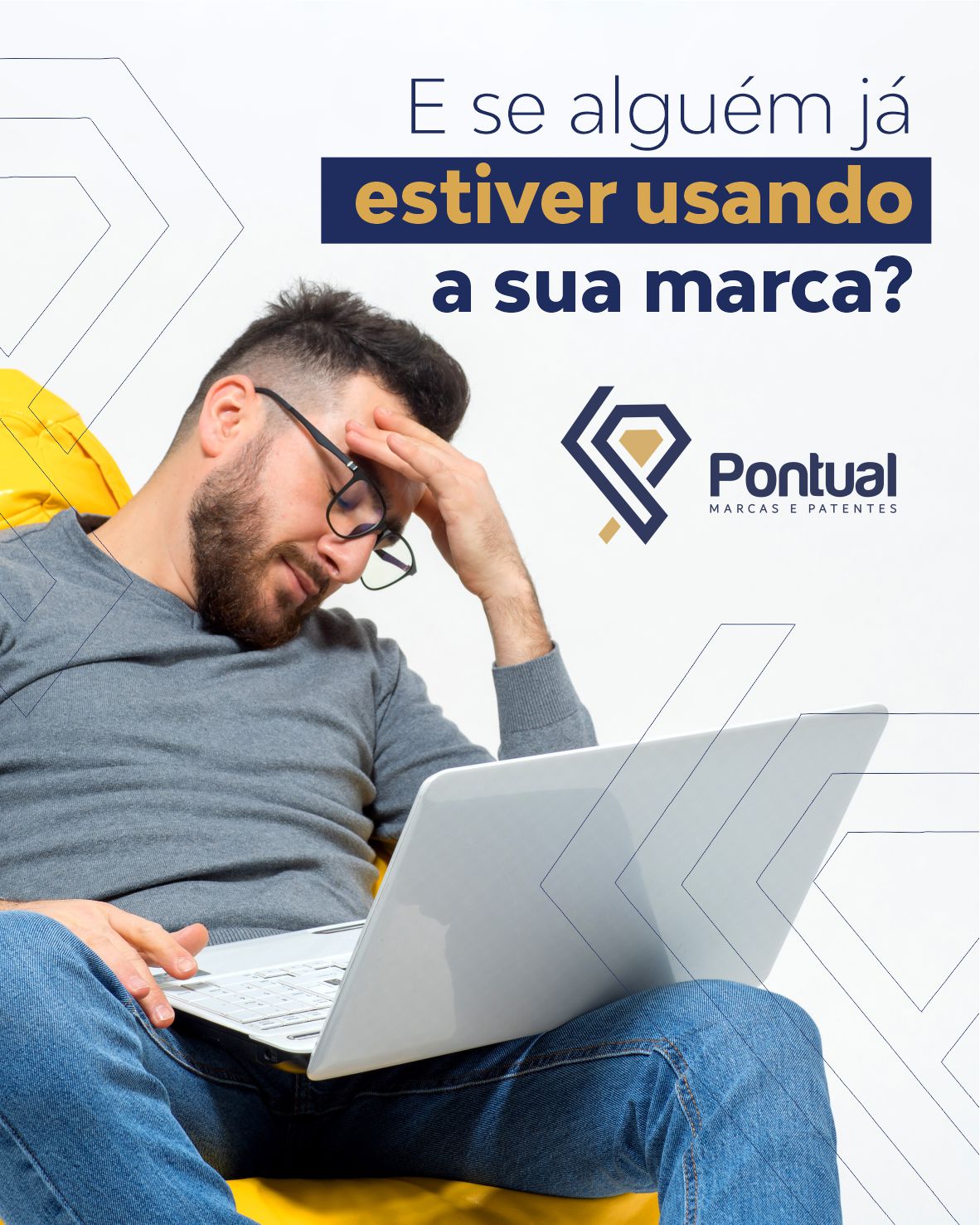 E se alguém já estiver usando a sua marca?