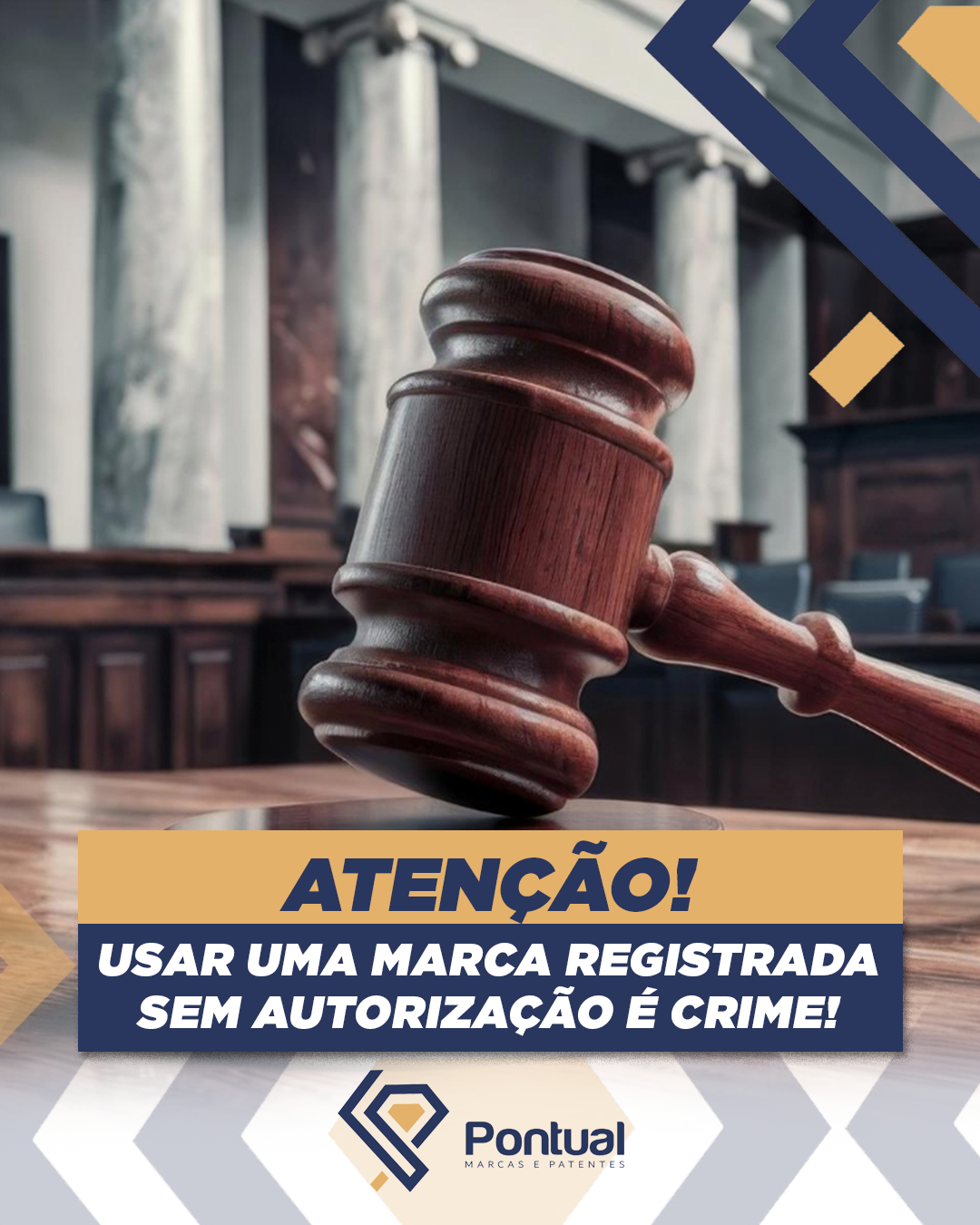 Atenção: Usar uma marca registrada sem autorização é crime!