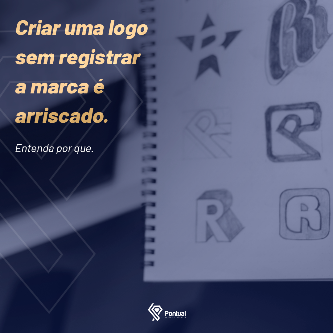 Criar uma logo sem registrar a marca é arriscado.