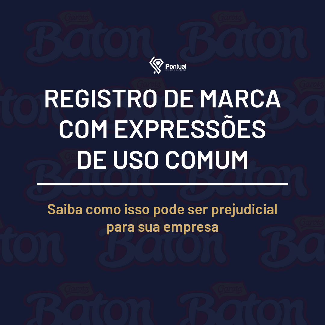 Registro de marca com expressões de uso comum